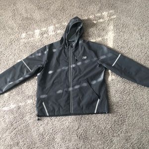 Grey new balance wind breaker
